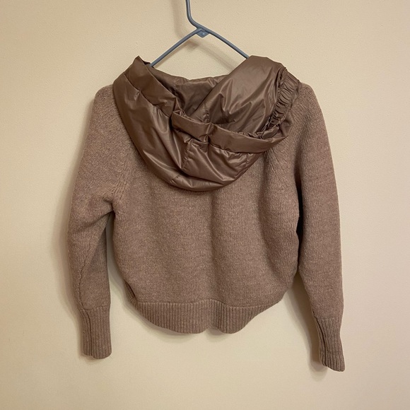 Athleta Attica Sweater Jacker Tan Size Small - Picture 3 of 7
